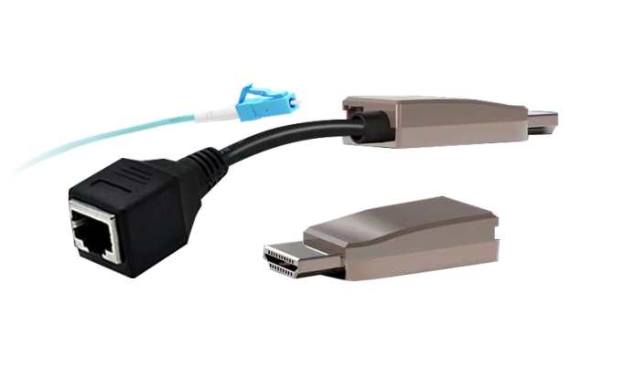 HDMI 2.0 dongle over Single fiber + UTP cable