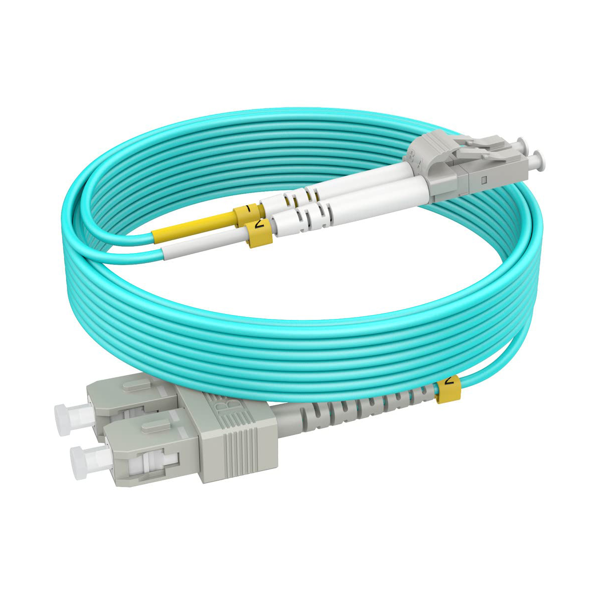 OM3 SC to LC Fiber Patch Cable