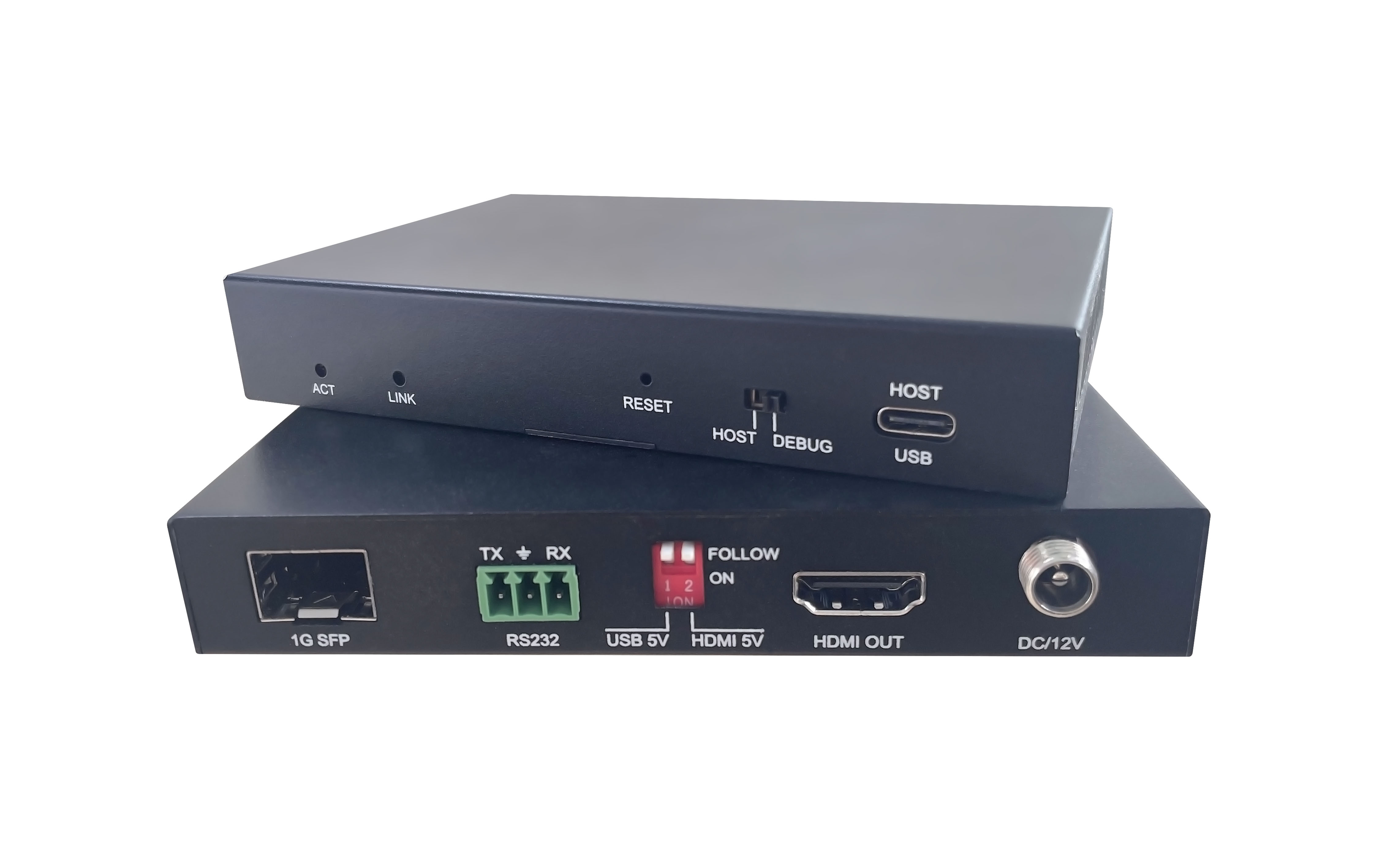 4K HDMI2.0 AV over Fiber Extender with USB2.0 KVM (IP Protocol)