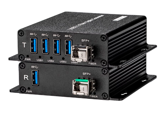 USB 3.0 to LC Optical Fiber Extender: 4 port