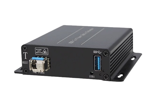 USB 2.0 to LC Optical Fiber Extender: 1 port