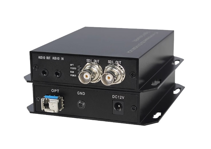 3G-SDI Transceiver: 2 port / with SDI loop out and 2-way 3.5mm audio