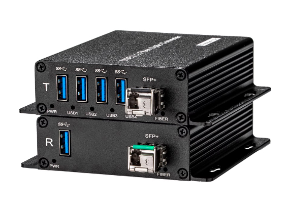 USB 3.0 to LC Optical Fiber Extender: 4 port