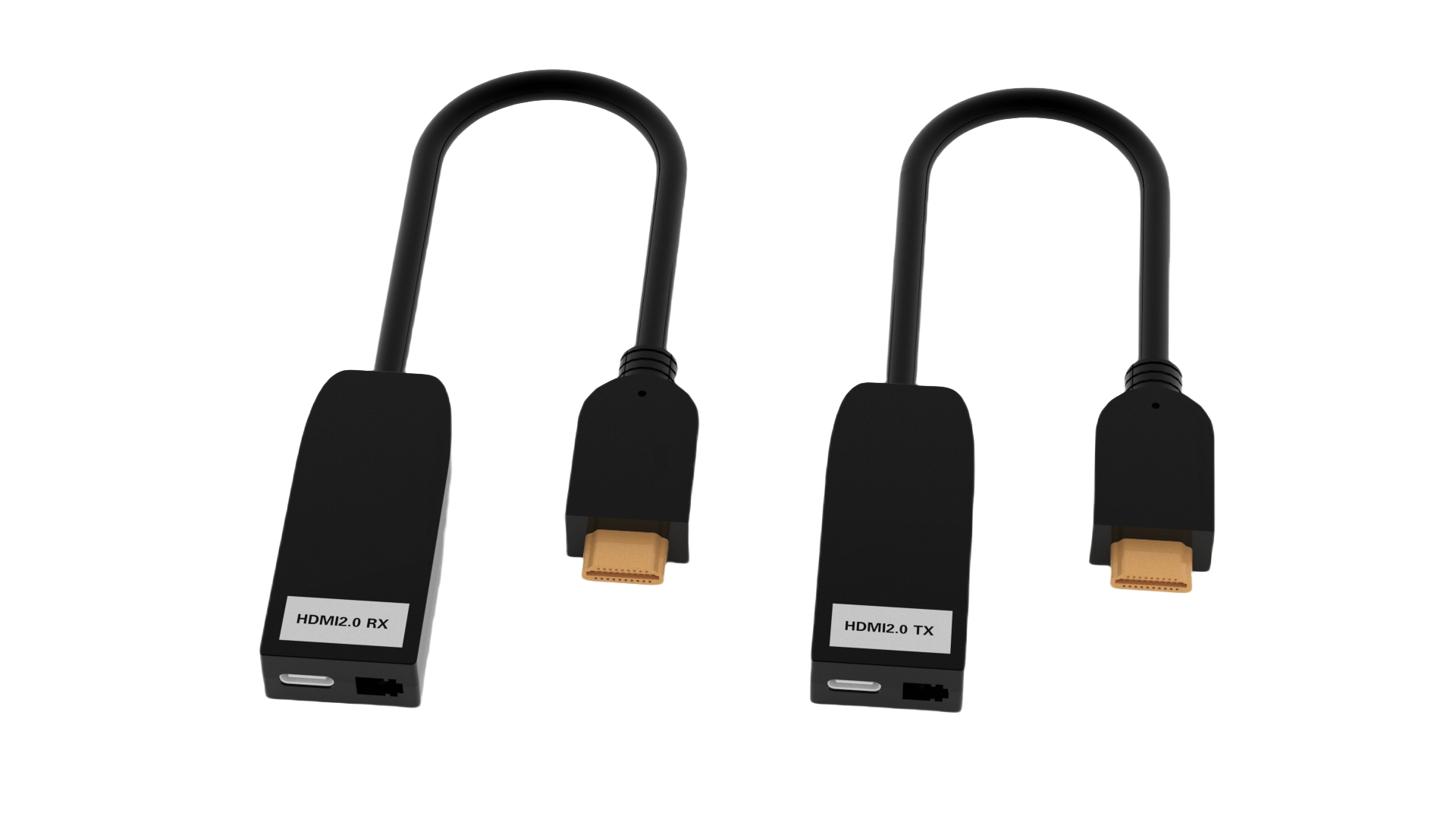 4K 60Hz Uncompressed HDMI Dongle Over Fiber 1 multi-mode LC 300M