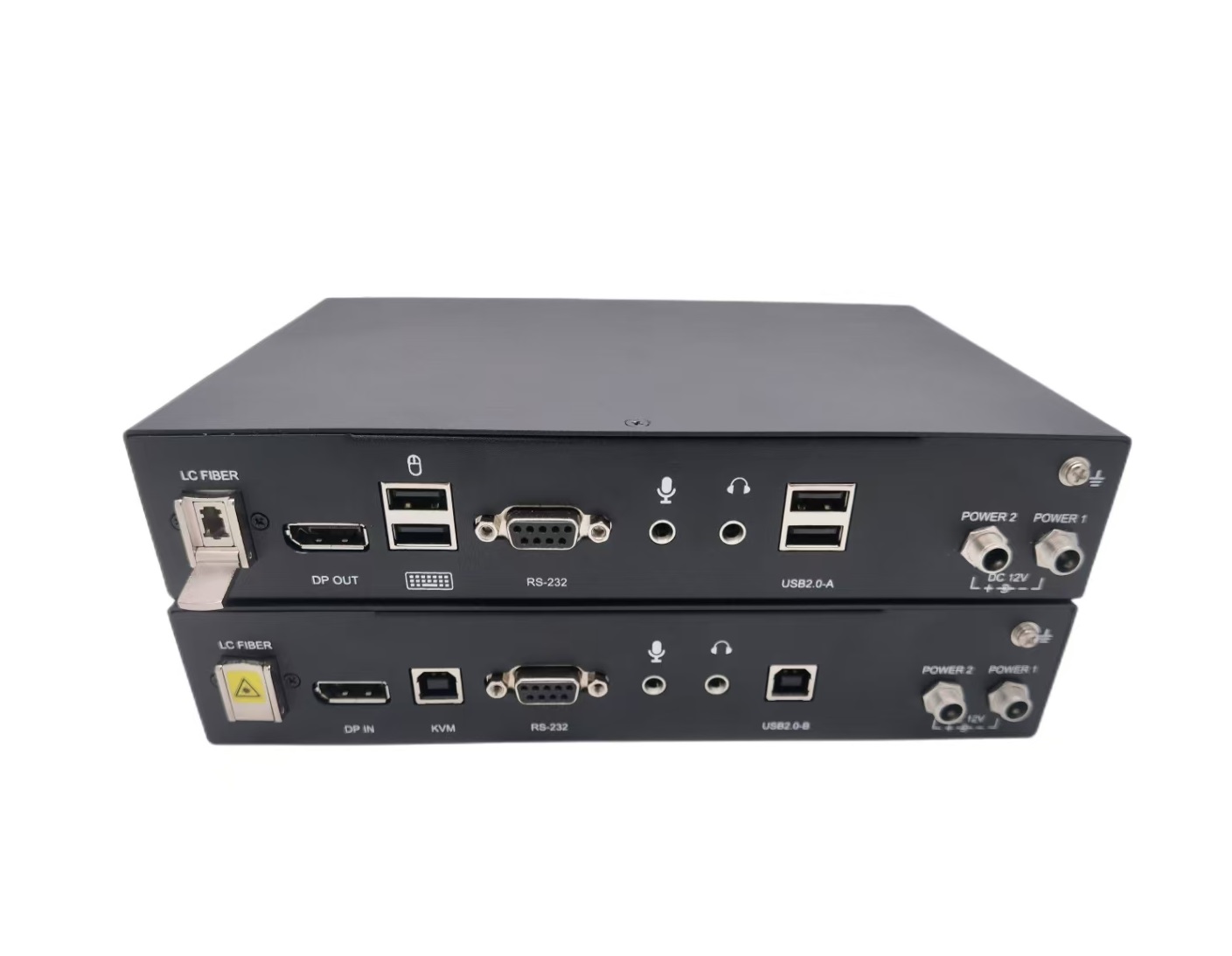 DisplayPort 1.4 KVM Extender Over Fiber Optic , 1xSingle-mode LC