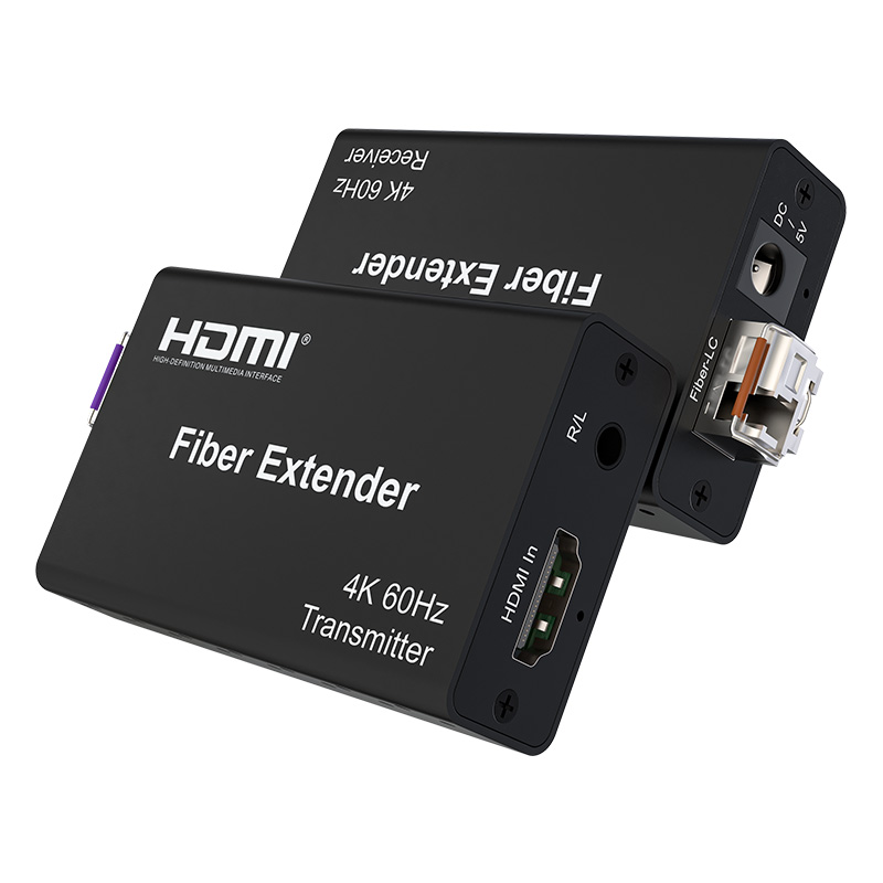 HDMI 2.0 Fiber Optic Extender with SPF, 1 LC up to 20KM